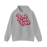 Love Is Love Hoodie – Retro Herz Pride Kapuzenpullover