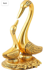 Metal Kissing Duck Showpiece for Home and Living Room Decor