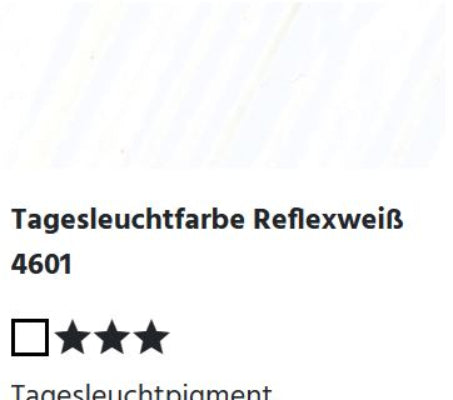 LUKAS CRYL Studio - 4601 Tagesleuchtfarbe Reflexweiß (125/250ml)