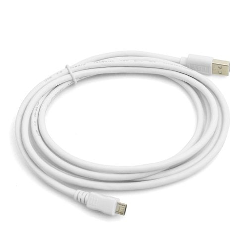 Micro USB 2.0 Kabel Datenkabel und Ladekabel in weiß 100 cm | System-S