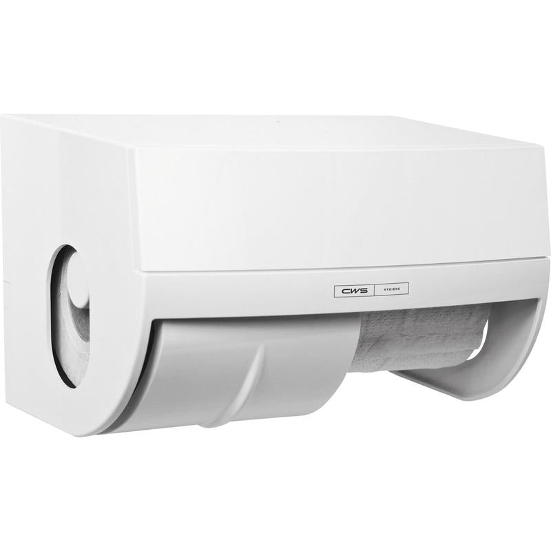 CWS ParadiseLine Toilettenpapierspender Toiletpaper inklusive Panel Weiß | 1 Stück