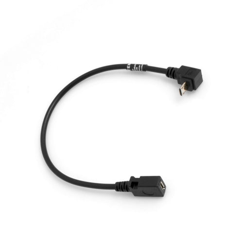 Micro-USB auf Micro-USB Kabel 27 cm, 90° Winkel aufwärts | SYSTEM-S