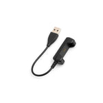 USB 2.0 Kabel 19 cm Ladekabel für Fitbit Flex 2 Smartwatch in Schwarz | System-S