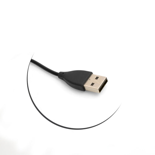 USB 2.0 Kabel 19 cm Ladekabel für Fitbit Flex 2 Smartwatch in Schwarz | System-S