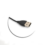 USB 2.0 Kabel 19 cm Ladekabel für Fitbit Flex 2 Smartwatch in Schwarz | System-S