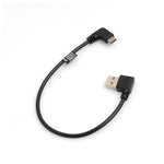 USB-C auf USB-A Winkelkabel 27 cm, beidseitig 90° abgewinkelt | SYSTEM-S