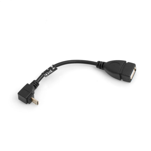 Micro USB OTG On The Go Host 90° Grad aufwärts Winkel Kabel auf USB Typ A Buchse Adapter Kabel 13 cm | System-S