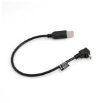 Micro USB 90° Grad aufwärts gewinkelt Winkel Kabel Adapter Datenkabel Ladekabel 27 cm | System-S