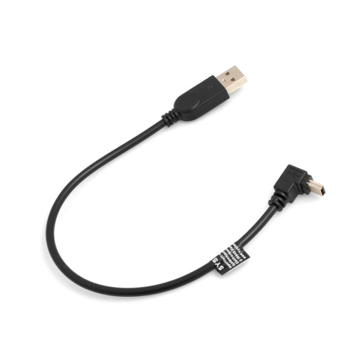 Mini USB Kabel 90° Grad abwärts gewnkelt Winkel Datenkabel Ladekabel Adapter 27 cm | System-S