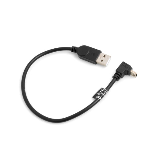 Mini USB Kabel 90° Grad aufwärts gewinkelt Winkel 27 cm | System-S