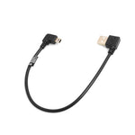 Mini USB 90° Kabel links gewinkelt Winkelstecker auf USB Typ A (male) 90° links gewinkelt Kabel Datenkabel Ladekabel 26 cm | System-S