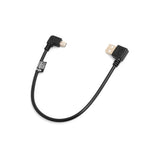 Mini USB Kabel 90° Grad rechts gewinkelt Winkelstecker auf USB Typ A (male) links gewinkelt 26 cm | System-S