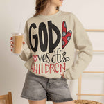 Gott liebt Seine Kinder Sweatshirt – Faith-Crewneck für Kinder und Familie