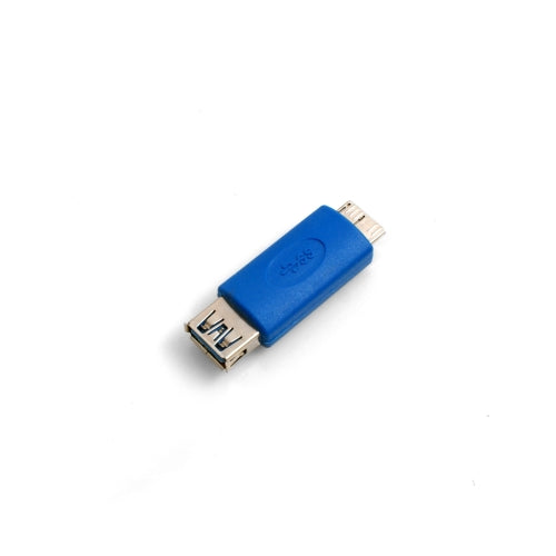 Micro USB 3.0 Micro-B Stecker auf USB Typ A 3.0 Eingang Adapter Kabel Adapterstecker in Blau | System-S