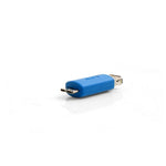 Micro USB 3.0 Micro-B Stecker auf USB Typ A 3.0 Eingang Adapter Kabel Adapterstecker in Blau | System-S