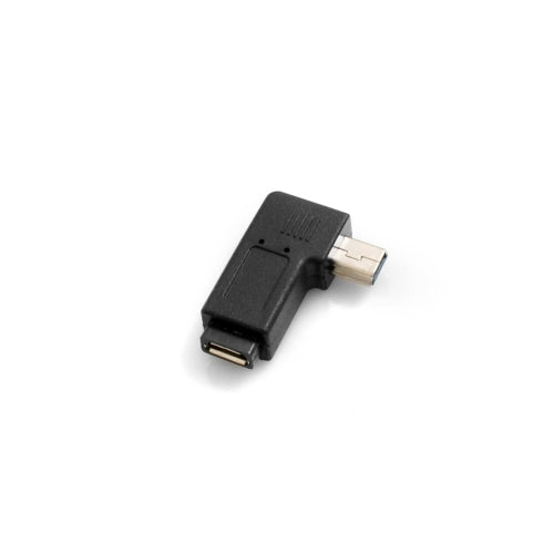 Micro USB Buchse zu Mini USB Stecker 90° Grad Winkel Rechts Gewinkelt Winkelstecker Adapter Stecker | System-S