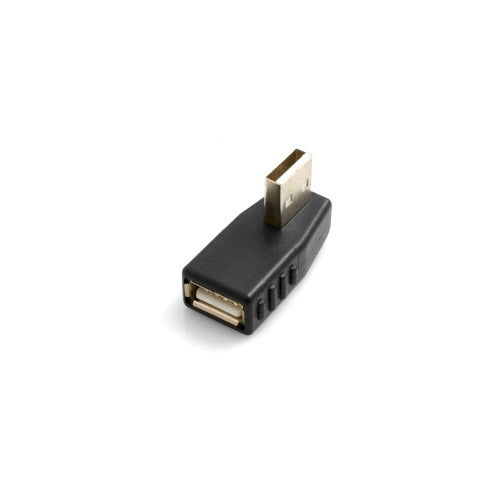 USB Typ A Buchse auf USB Typ A Stecker 90° Links Gewinkelt Winkelstecker Adapter | System-S