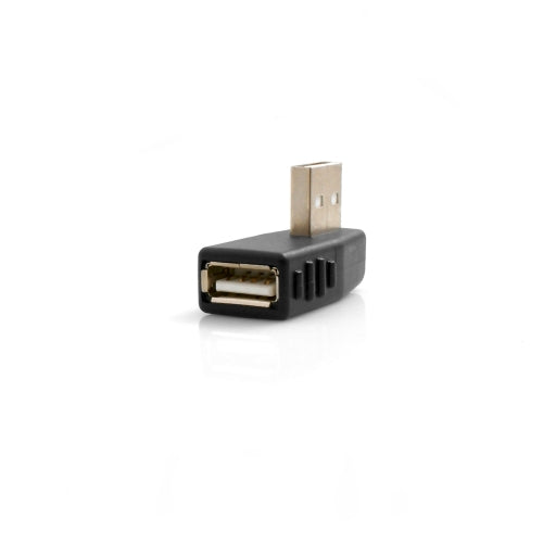USB Typ A Buchse auf USB Typ A Stecker 90° Links Gewinkelt Winkelstecker Adapter | System-S