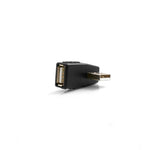USB Typ A Buchse auf USB Typ A Stecker 90° Links Gewinkelt Winkelstecker Adapter | System-S