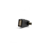USB Typ A Buchse auf Mini USB Stecker 90° Abwärts Winkel gewinkelt Winkelstecker Adapter | System-S