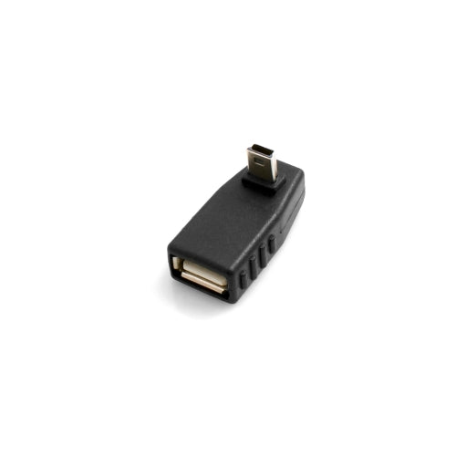 USB Typ A Buchse auf  Mini USB Stecker 90° Aufwärts Winkel gewinkelt Winkelstecker Adapter | System-S