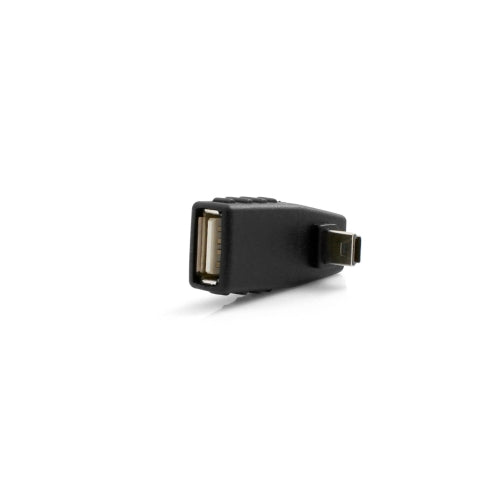 USB Typ A Buchse auf  Mini USB Stecker 90° Aufwärts Winkel gewinkelt Winkelstecker Adapter | System-S
