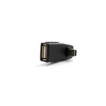 USB Typ A Buchse auf  Mini USB Stecker 90° Aufwärts Winkel gewinkelt Winkelstecker Adapter | System-S