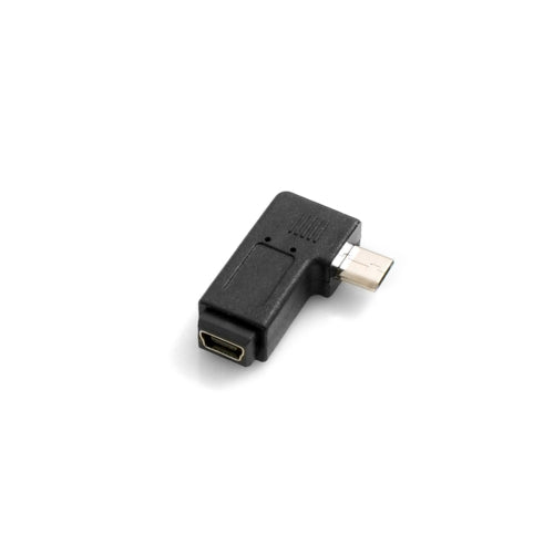 Mini USB Buchse auf Micro USB Stecker 90° Rechts Gewinkelt Winkelstecker Adapter | System-S
