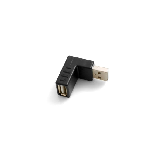 USB Typ A Eingang auf USB Typ A Stecker 90° Abwärtswinkel links gewinkelt Adapterkabel Adapterstecker Adapter | System-S