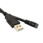 5m Micro USB Kabel Stecker 90° Rechts Gewinkelt Winkelstecker auf USB Typ A Stecker Datenkabel Ladekabel | System-S