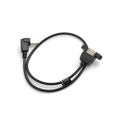USB Typ B Stecker auf USB A Buchse Panel Mount Stecker USB Kabel Verlängerungskabel 50cm | System-S