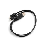 Y-Kabel USB Kabel 2.0 Typ A Splitter auf 2X Micro USB 39 cm Datenkabel Ladekabel | System-S