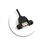 USB A Stecker auf USB A Buchse Panel Mount Stecker Kabel Verlängerungskabel | System-S