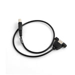 USB Typ B Stecker zu USB 2.0 Typ A Buchse Kabel Panel Mount Plattenmontage Verlängerungskabel | System-S