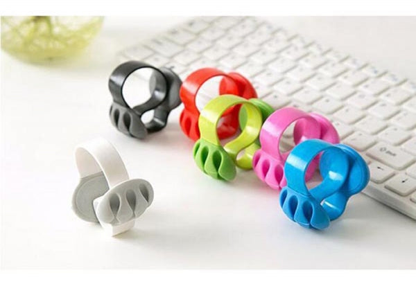 Kabelmanager Kabel Clip Organizer Schreibtisch Kabelclip Kabelbefestigung Kabelführung für Schreibtisch in Weiß | System-S