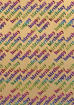 Geschenkpapier "Rainbow" farblich sortiert | 150 x 70 cm