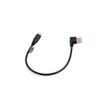 USB 3.1 Type C Stecker zu USB A 2.0 90° Grad Links gewinkelt Stecker Kabel Datenkabel Ladekabel 28 cm | System-S