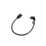 USB-C Kabel 30 cm – 90° Winkelstecker – USB-C Stecker auf USB-C Buchse | System-S