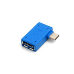OTG On the Go Host Adapter USB Typ C 3.1 gewinkelt auf 3.0 Typ A | System-S