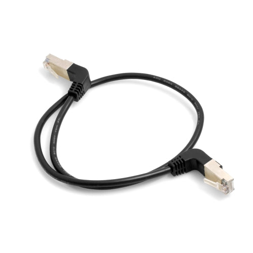 Ethernet Netzwerkabel RJ45 auf RJ45 Abwärtswinkel 8P8C FTP STP UTP Cat 5e 50cm | System-S