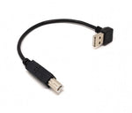 USB Typ A Aufwärts gewinkelt zu USB Typ B Kabel 20 cm | System-S