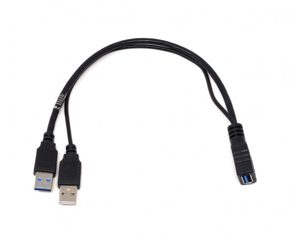 Y Kabel USB Typ A 3.0 Buchse zu 1 x USB Typ A 3.0 und 1x USB A Typ 2.0 | System-S