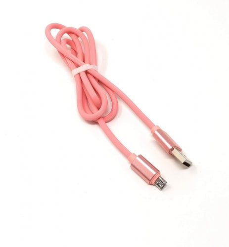 USB Kabel Typ Micro zu Typ A 90 cm rosa High-Speed Quick Charge 6.5A (Max) | System-S