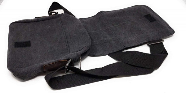 Universal Schultertasche mit 5 Fächern Umhängetasche 24 cm, Schwarz | System-S