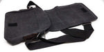 Universal Schultertasche mit 5 Fächern Umhängetasche 24 cm, Schwarz | System-S