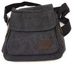 Universal Schultertasche mit 5 Fächern Umhängetasche 24 cm, Schwarz | System-S
