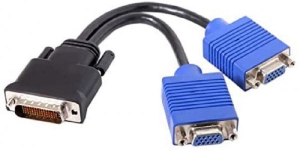 LFH DMS-59pin Stecker auf 15Pin VGA RGB Buchse Kabel für PC Grafikkarte | System-S