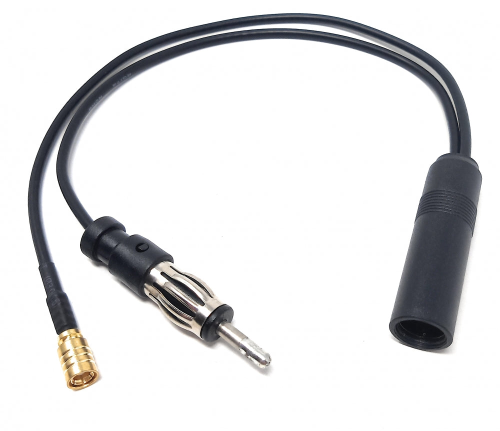 DAB DAB+ Antennensplitter AM/FM und DAB Konverter Din Buchse zu DIN Stecker und SMB Stecker | System-S