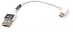 USB A Stecker zu USB 2.0 Micro B Stecker 10 cm Links Winkel | System-S