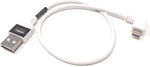 USB A Stecker zu USB 2.0 Micro B Stecker Kabel Links Gewinkelt 30 cm | System-S